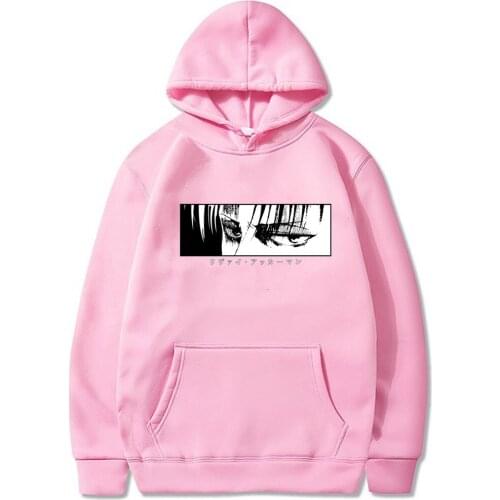 Popular Anime Attack on Titan Levi Ackerman Printed Fashion Hoodies Durable Hoodies Pullover Harajuku Hooded Sweatershirt Unisex