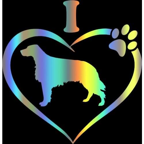 S51540 Various Sizes/Colors Car Stickers Vinyl Decal I Love My English Setter Dog Animal Motorcycle Decorative Accessories
