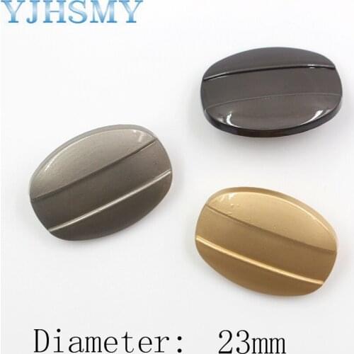 YJHSMY 10pcs/Lot 22mm,Gold/Silver/Black Color,Metal Glossy decoration Buttons, garment accessories DIY materials,A-18315-1