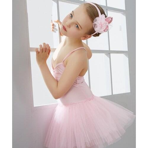 3-13Y Girls Ballet Dance Dress Pink/White Swan Lake Ballet Costume Ballet Clothes Children Ballerina Sweet Dancewear For Girls