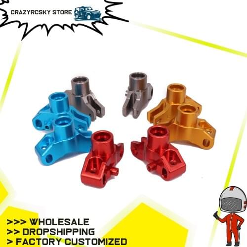 2PCS Alloy Rear Wheel Hub Carrier Stub Axle Carrier For Rc Model Car 1/10 Kyosho Optima 4Wd Upright Set Buggy Off-Road RC Parts