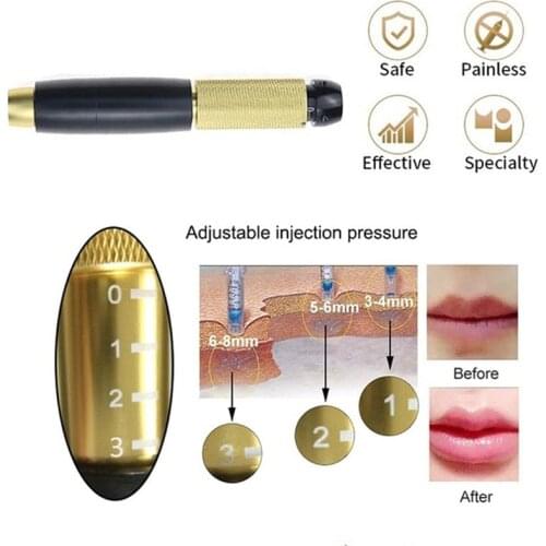 3 in 1 0.5ml 3 Gear Hyaluronique Pen Mesotherapy Handheld Injection Gun For Lose Weight Lipolysis Anti Wrinkle Hyaluronic Pen