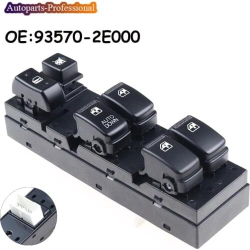 OEM 93570-2E000 935702E000 For Hyundai Tucson 2009 2010 2008 2007 ABS Front Left Driver Side Electric Power Window Switch