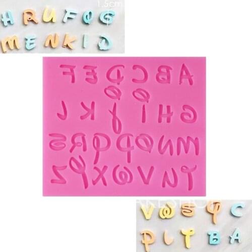 Alphabet Silicone Mold DIY Decoration Handmade Chocolate Mold Candy Biscuit Mold
