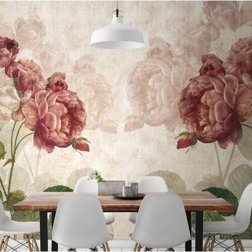 Bacal Original Design Rose Flower Murals Wallpaper for Walls Dinning Room Bedroom 3d Wall Photo Murals (Can do any size)