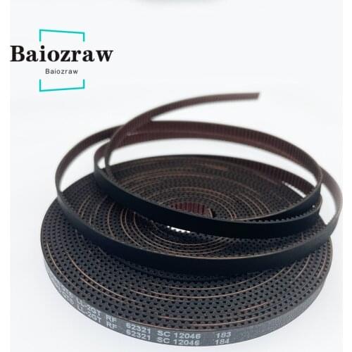 VORON Gates GT2 LL-2GT RF 2GT Open Synchronous Timing Belt Width 6/9/10/12/15mm Rubber Low Dust Low Vibration 3D Printer Parts