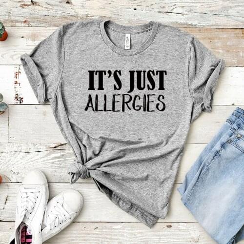2020 Quarantine Women Fashion Its Just Allergies Shirt I'm Not Sick Social Distancing Expert T-shirt Couple Unisex Tops&tee