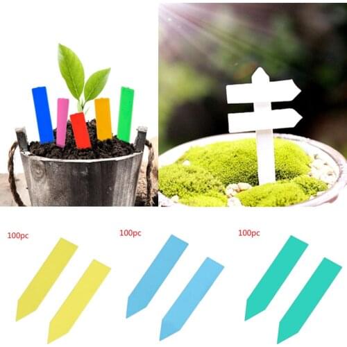 Markers 100 Pcs Plastic Plant Seed Labels Pot Marker Nursery Garden Stake Tags 5cm X1cm Plant Tags For Garden Садовый Инструмент