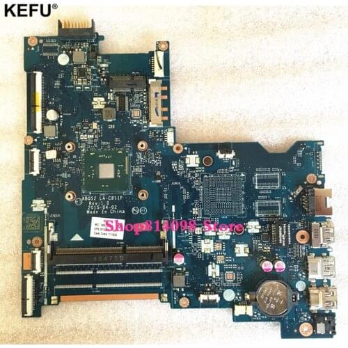 KEFU for HP 15-AC 15-AC010NU MOTHERBOARD 815248-001 ABQ52 LA-C811P N3050 laptop Mainboard working