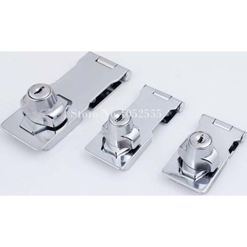 New 2PCS Drawer Cabinet Locks Cupboard Drawer Box Cabinet Door Lock Latches Door Closet Hasp Lock Keys Alike/Keys Different