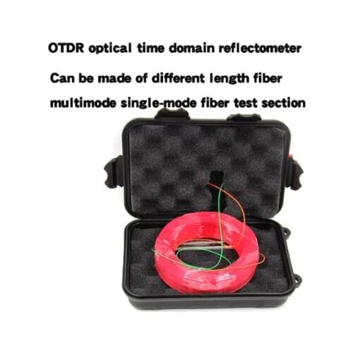 FC UPC Single Mode Mini OTDR launch cable box 9/125um G652D1310/1550nm 1KM , 1KM Bare fiber,Fiber optic launch cable