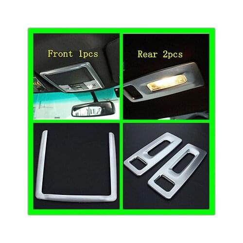 Front + Rear reading light Lamp cover trim 3pcs For Ford Explorer 2011 2012 2013 2014