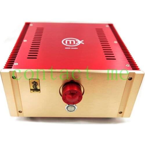 Fully balanced architecture small power amplifier, HIFI desktop MOS tube power amplifier, output power 300W*2, gain: 100 times