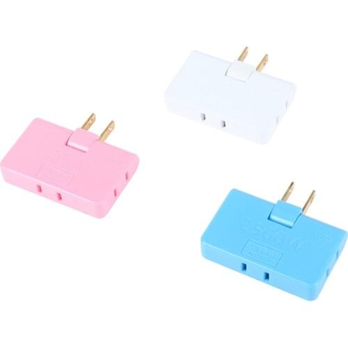 Rotatable Socket Converter One In Three 180 Degree Extension Plug Multi Plug Mini Slim Wireless Outlet Adapter Light
