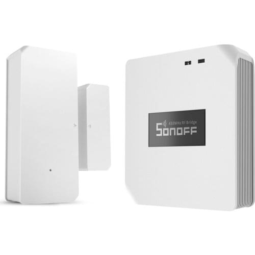 Ewelink Sonoff RF Bridge Wifi Wireless Signal Converter 433Mhz Door /Window Alarm Sensor smart Home Automation work with Alexa