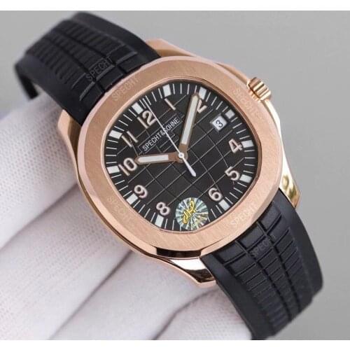 Luxury Brand Specht&Sohne Automatic Watch Men Sapphire Crystal 40mm Rose Gold Stainless Steel Case 2021 New Male Sports Watches