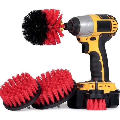 2 3.5 4 5 inch solid Clean Brush hollow Drill Power Scrub Clean Brush For Leather Plastic Wooden Furniture Cleaning Power Scrub