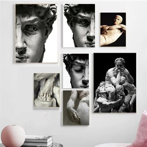 Nordic Sculpture of David Canvas Paintings for Living Room Decorative on The Wall Art Posters and Prints Art Wall Canvas Picture