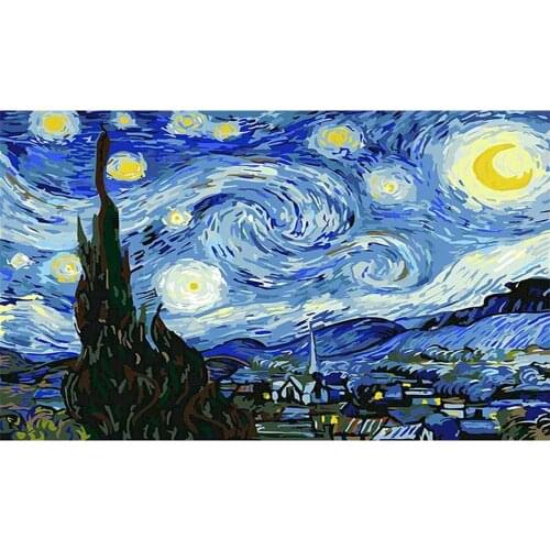 Landscape Printed Fabric 11CT Cross Stitch Patterns Embroidery DMC Threads Needlework Knitting Craft Handicraft Gift Stamped
