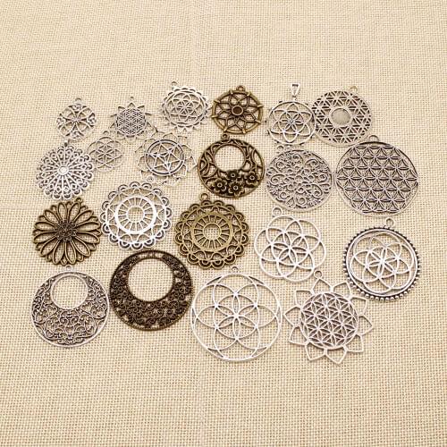 High Quality Disc Flowers Connectors Charms Making Diy Handmade Finding Jewelry