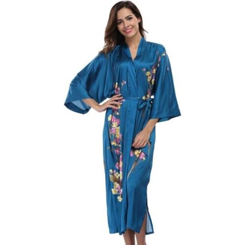 Witbuy Sleep Tops Print Night Wear Robe Gown For Women Casual Kimono Intimate Sleepwear Coat Sexy Bathrobe One Size 2020 New Hot