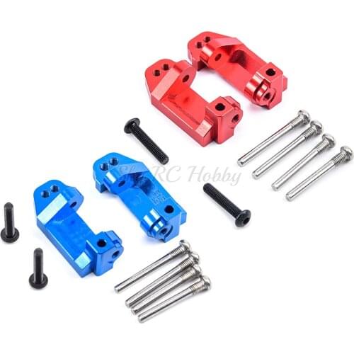 1Pair Alloy Caster Block Upgrade Parts Set for RC 1/10 Traxxas 2WD Slash / Rustler / Stampede / Bandit / Nitro Replaces 3632