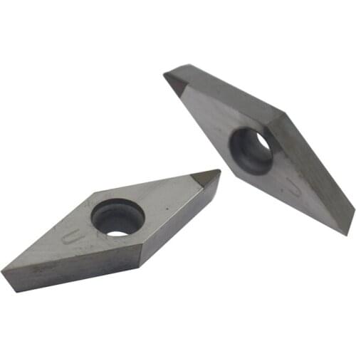 2PCS VCGT160404 CBN High Hardness Carbide Turning Inserts Indexable CNC Lathe Tools for Aluminum Processing