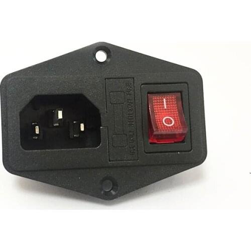 50*30.8mm AC01 accessory makerbot ultimaker 3 in 1 fuse power supply socket high quality three in one socket 10A/250V