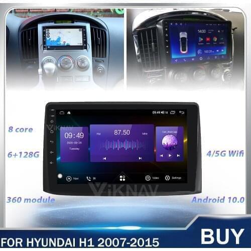 2Din 128g Car Radio GPS Navigation Touch Screen Android Head Unit For Hyundai H1 2007-2015 Multimedia Player head unit