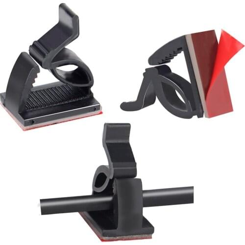 Car Fixed Clip Self-adhesive 50pcs Auto Wire Fastener Auto Fastener Clip Data Cable Fixing Organizer Multifunction