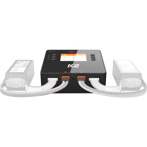 ISDT K2 AC 200W DC 500Wx2 20A Dual Channel Balance Lipo Charger Discharger for Lipo NiMh Pb Battery