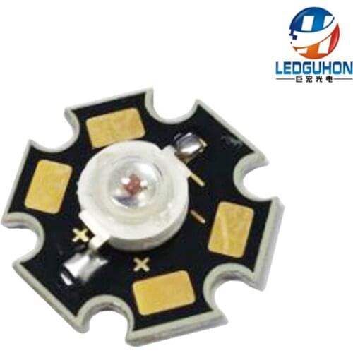 Epileds chip 30mil led 1w red led with PCB