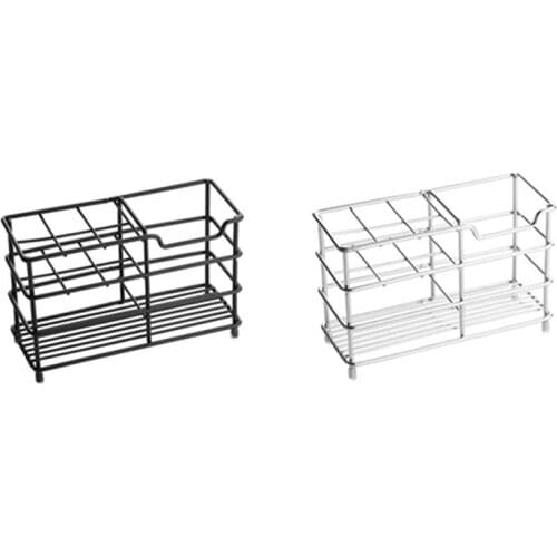 Toothbrush Holder,Stainless Steel Electric Toothbrush Holder Organizer with 7 Multifunctional Slots Toothpaste Holder