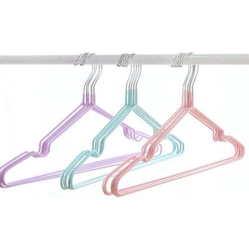 Home Metal Thicken Windproof Anti-skid Clothes Hanger No Trace Clothing Support Hanger Clothing Rack LX7947