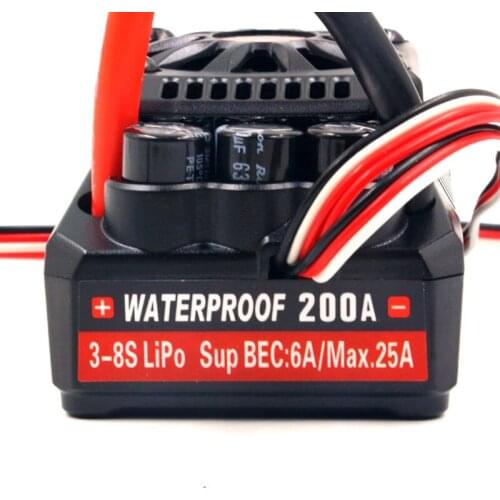 FATJAY Leopard Hobby Ground WP BL5 200A ESC waterproof 34V (MAX5) 3-8S for rc 1/5 cars crawler buggy