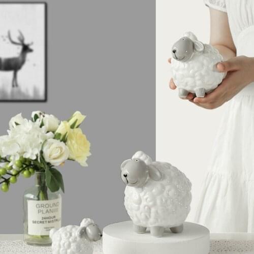 Ceramic ornaments and ornaments creative household animal ornaments piggy bank