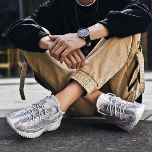 Summer sapatos 2020 Light fashion 39 sport Casual mens de solid sneakers-mens trainers on slip sneaker informales knitting s