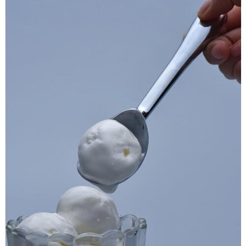 Zinc alloy spoon kitchen ice cream mashed potatoes watermelon jelly yogurt cookies spring handle scoop kitchen accessories