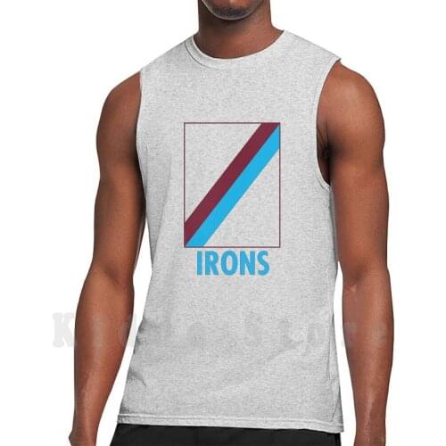 Irons Minimal Sash Tank Tops Vest Sleeveless United Hammers Irons Epl Whu