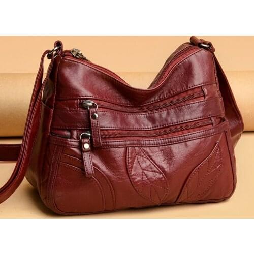 Fashion Satchels Leather Shoulder Bags for Women 2021 Sac A Main Large Capacity Crossbody Bags Purse and Handbag Luxury Designer