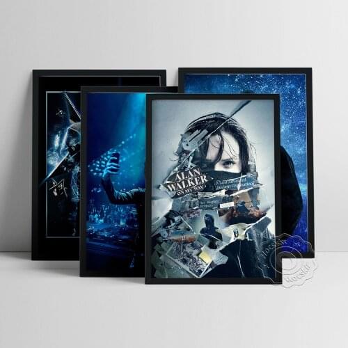 Alan Olav Walker Dj Wall Picture, Alan Walker Poster, Playroom Bar Club Wall Decor, Electronic Dance Music Fans Collect Prints