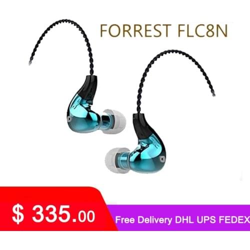 FORREST FLC8N Hybrid Dual Balanced Armature Dynamic 2BA+DD Hifi Music Monitor DJ Studio 3.5mm / 2.5mm Blanced Earbuds Earphones