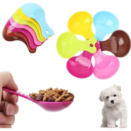 Pet Food Scoop Environmentally Friendly And Durable Plastic Creative Assorted Dog Cat Food Spoon Pet Feeding Supplies
