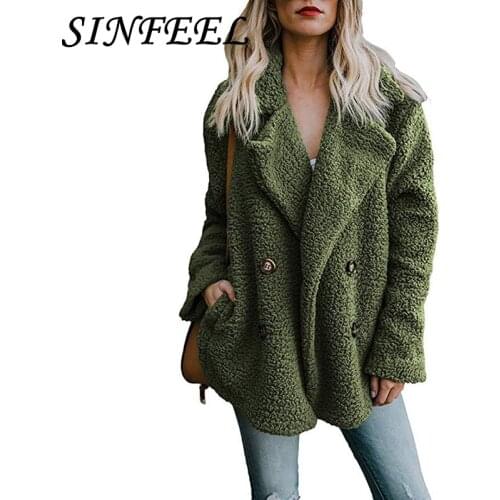 SINFEEL Womens Black Coats