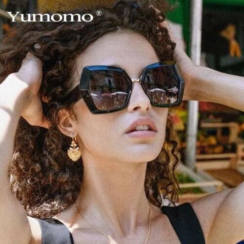 Square Oversized Sunglasses Women 2021 Brand Designer Vintage Big Gradient Sun Glasses Female Vintage Oculos De Sol Feminino