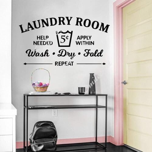 Laundry Room Stickers Wall Art Decal Wall Stickers Pvc Material For Kids Rooms Decoration Diy Pvc Home Decoration Accessories