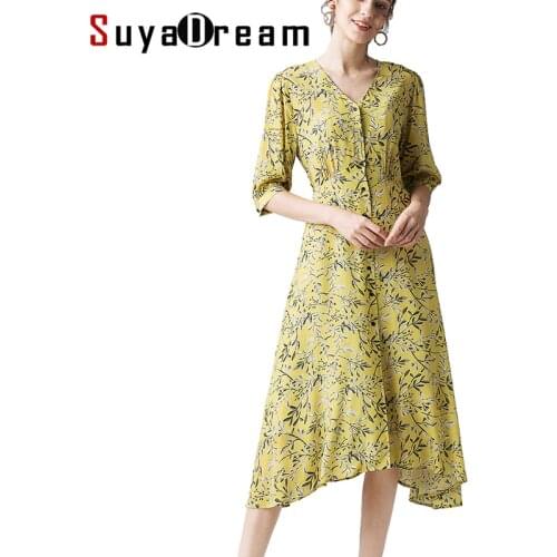 Модные платья-трапеции SuyaDream China At AliExpress