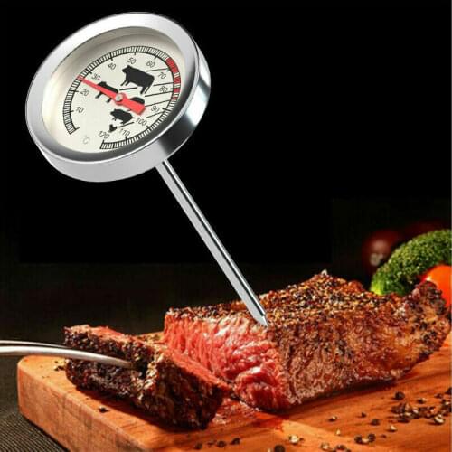 Stainless Steel Instant Read Probe Thermometer BBQ Food Cooking Meat Coffee Gauge Kitchen Household Thermometers