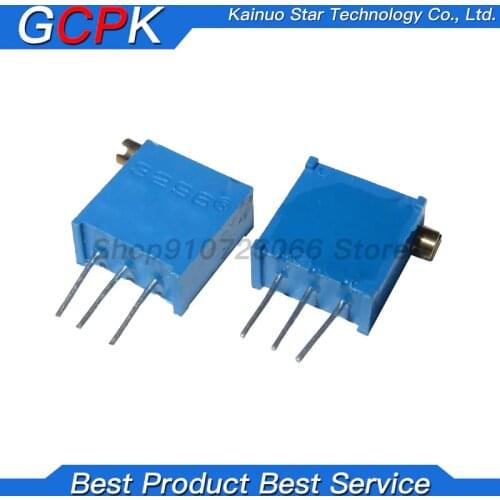 10pcs 3296 3296X series resistanceohm Trimpot Trimmer Potentiometer 1K 2K 5K 10K 20K 50K 100K 200K 500K 1M ohm 100R 200R 500R