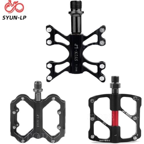 SYUN 3 bearings Bicycle Pedals Anti-slip Ultralight MTB Pedal Road Bike Bearings Footboard Aluminum Alloy Bicycle Parts Accessor